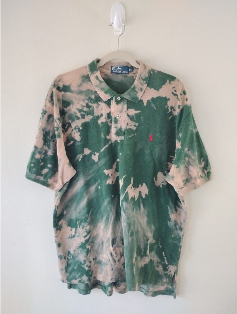 Vintage Polo Ralph Lauren Bleach Dye / Tie Dye Polo Shirt